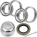 JADODE Trailer Axle Hub Bearings Kits L44649 L44610 with 12192TB Grease Seals, Dust Cover and Cotter Pin Trailer Wheel Hub Bearing Kits Set of 2
