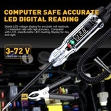 Upgraded trailer brake tester with LED display and bidirectional polarity light for voltage testing.