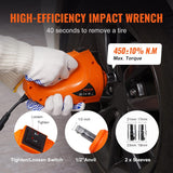 3-Ton Electric Scissor Jack with Impact Wrench and Remote Control