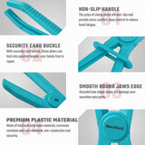 6-piece hose clamp set for flexible hoses, fuel, brake, gas, radiator line repair, anti-slip handles, heat-resistant nylon.