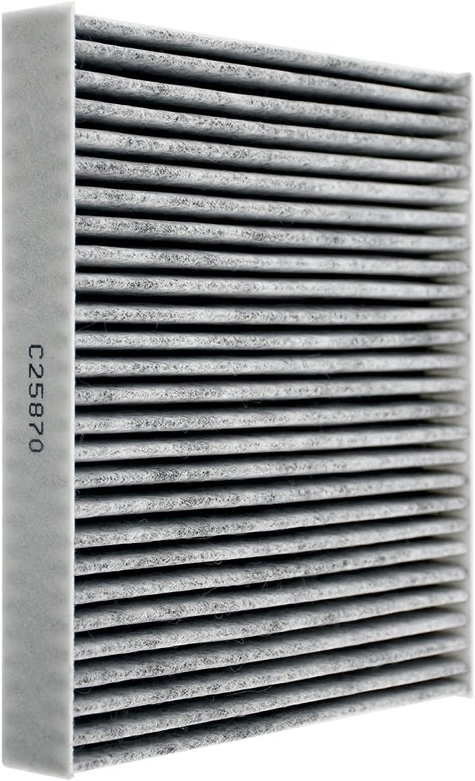 CF10743 Cabin Air Filter with Activated Carbon Compatible with INFINITI, Nissan Titan, Chrysler Town & Country, Dodge Grand Caravan, Kenworth, Volkswagen, Ram C/V Car Air Filter 2pc
