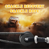 Soft Shackle 1/2" x 22" -56,000 lbs Breaking Strength - Heavy-Duty Synthetic Rope for Off-Road Towing, ATV, 4x4, Truck