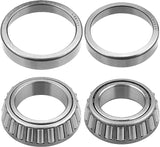 JADODE Trailer Axle Hub Bearings Kits L44649/10 L68149/11 Seal 10-19（171255TB）3500 Lbs Trailer Axle Straight Spindles with Grease Seals Dust Cover and Cotter Pin Trailer Wheel Hub Bearing Kits 2pc