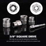 13-piece chrome molybdenum steel bolt and nut remover set with storage case