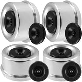 Trailer Bearing Dust Cap 2.44 in Trailer Axle Dust Cap with 8 Rubber Plugs Heavy Duty Grease Covers Bolt Metal Trailer Hub Dust Caps Replacement for Most 5200-6000lbs Trailer Dexter Trailer Camper RV…