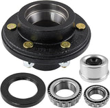 JADODE Trailer Idler Hub Kits 6 on 5.5" for 5200-6000 lbs Axle Heavy Duty 5 Lug Bolt Trailer Wheel Hub with 1/2"-20 Thread 25580/1512 Trailer Hub Kits - 22019K
