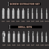 13-piece chrome molybdenum steel bolt and nut remover set with storage case