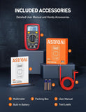 Digital Multimeter with LCD Display for Voltage, Current, and Resistance Testing