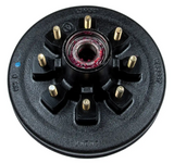 CURT RV Brake Drum Hub for 7,000-lb. Axle - 8 on 6.5", 9/16" Stud (Fully Assembled) #814204