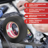 3/4-Inch 50-Foot Wire Harness Tape, 5-Pack High Temp, Noise Dampening