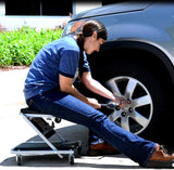 2-in-1 Mechanic Creeper and Seat with 300 Lbs Capacity and Swivel Casters