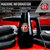 Mini Air Cannon Car Dryer Blower for Safe and Efficient Car Detailing