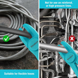 6-piece hose clamp set for flexible hoses, fuel, brake, gas, radiator line repair, anti-slip handles, heat-resistant nylon.