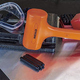 2 LB Dead Blow Hammer - Polyurethane Head, Non-Slip Grip, Orange