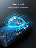 Digital Multimeter with LCD Display for Voltage, Current, and Resistance Testing
