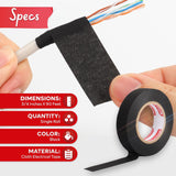 3/4-Inch 50-Foot Wire Harness Tape, 5-Pack High Temp, Noise Dampening