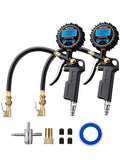 Digital tire pressure gauge with inflator and 250 PSI for accurate measurement