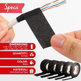 3/4-Inch 50-Foot Wire Harness Tape, 5-Pack High Temp, Noise Dampening