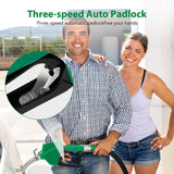 Green aluminum automatic fuel nozzle with 3-speed control