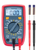 Digital Multimeter with LCD Display for Voltage, Current, and Resistance Testing