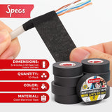 3/4-Inch 50-Foot Wire Harness Tape, 5-Pack High Temp, Noise Dampening