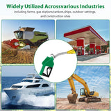 Green aluminum automatic fuel nozzle with 3-speed control