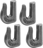 3/8'' Weld-On Grab Hooks G70 Forged Steel - Heavy Duty Tractor Chain Hooks for Car, Truck, SUV, RV, UTV, Tow & Lifting Applications