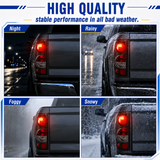 1999–2006 Chevy Silverado clear-lens black-housing tail light pair – product detail 4