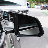 Real Carbon Fiber Rearview Mirror Cover Overlay For Model 3 & Y Highland Ox Horn Style