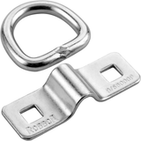 D-Ring Tie Down Anchors Heavy Duty Forged Steel, 6,000 lbs Capacity, Surface-Mount for Trailers, Motorcycles, and ATVs 4-Pack