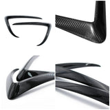 Real Carbon Fiber Front Foglight Trim Cover For Model 3