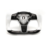 Customized Gold Forged Carbon Fiber Yoke Steering Wheel for Tesla Model 3 & Model Y Steering Wheel Upgrade | Tlyard