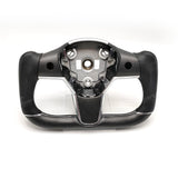 Customized Gold Forged Carbon Fiber Yoke Steering Wheel for Tesla Model 3 & Model Y Steering Wheel Upgrade | Tlyard