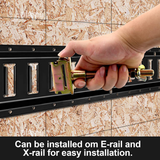 E-Track Heavy-Duty Spare Tire Mount – 5-inch Bolt Hanger for Enclosed Trailers, Trucks, Semis, and Garages | Steel Spare Wheel Holder & E-Track Accessory