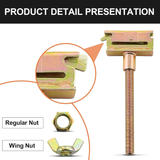 E-Track Heavy-Duty Spare Tire Mount – 5-inch Bolt Hanger for Enclosed Trailers, Trucks, Semis, and Garages | Steel Spare Wheel Holder & E-Track Accessory