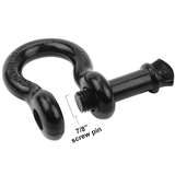 3/4" D-Ring Shackles 2-Pack 28.5 Ton Heavy Duty Tow Shackles
