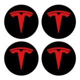 Tesla Logo 4 PCS Hubcaps Center Cover For Model 3 & Y & 3 Highland & Y Juniper