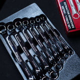 7-Piece Offset Bolt Extractor Wrench Set - Metric Sizes