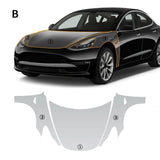 2017-2023 Model 3 Premium Transparent Full Cover TPU Film – Ultimate Scratch Defense| Tlyard