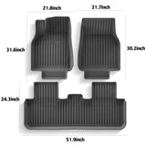 2025+ Model Y Juniper TEP 6PCS Floor Mat Set Trunk and Floor Mats Non-slip Waterproof & Easy-Clean Durable Car Mats