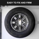 E-Track Heavy-Duty Spare Tire Mount – 5-inch Bolt Hanger for Enclosed Trailers, Trucks, Semis, and Garages | Steel Spare Wheel Holder & E-Track Accessory