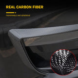 Real Carbon Fiber Front Foglight Trim Cover For Model 3