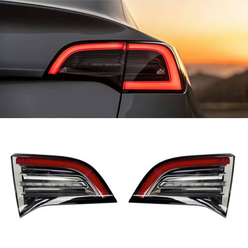 Tesla Model 3/Y (2017-2023) inner tail light, LED upgrade, sleek design, and plug-and-play installation.