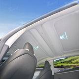 Tesla Model 3/Highland Voice Control Electric Retractable Roof Sunshade Dual-Zone UV Protection | Tlyard