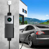 Tlyard Portable EV Charger 3.5KW/7KW/11KW with LCD Display IP65 Waterproof Wall Connector for Tesla