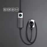 Tlyard Portable EV Charger 3.5KW/7KW/11KW with LCD Display IP65 Waterproof Wall Connector for Tesla