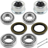 JADODE Trailer Hub Bearings Kits 14125A / 22580 with 21333TB 10-10 & 22333TB 10-36 two Grease Seals, Dust Cover and Cotter Pin Trailer Axle Bearing Kits Fits 5200-7000 lbs Axles Set of 2