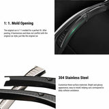 Anti-scratch rear bumper protector for Tesla Model 3, made of stainless steel with carbon fiber texture, providing durable protection and a sleek look.