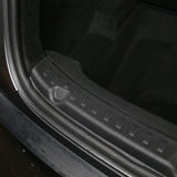 Anti-scratch rear bumper protector for Tesla Model Y 2025+, seamlessly fitting to protect against scratches and wear.