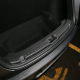 Anti-scratch rear bumper protector for Tesla Model Y 2025+, seamlessly fitting to protect against scratches and wear.